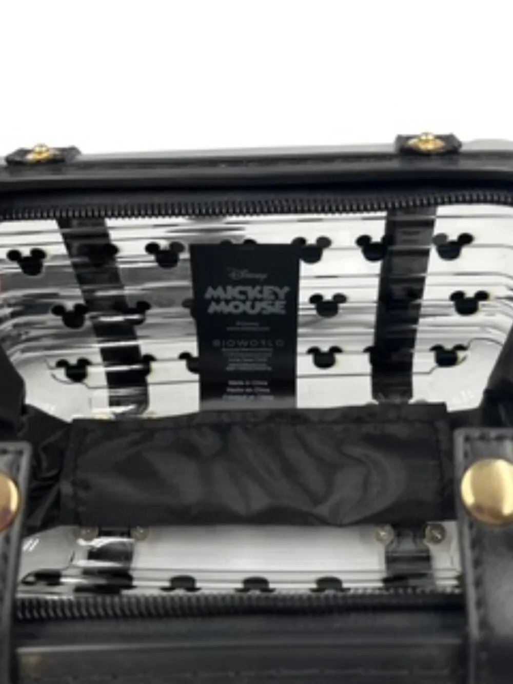 NEW Disney Mickey Mouse Clear Hard-Shell Crossbody Purse NWT